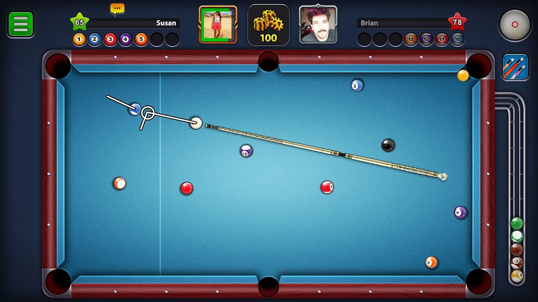 8 Ball Pool Screenshot 1 - 8 Ball Pool In-Game Screenshot 1