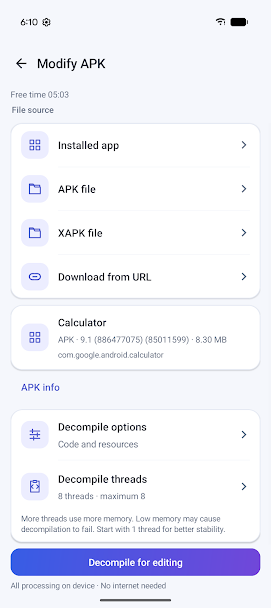 Apktool M Screenshot 3 - Apktool M In-Game Screenshot 3