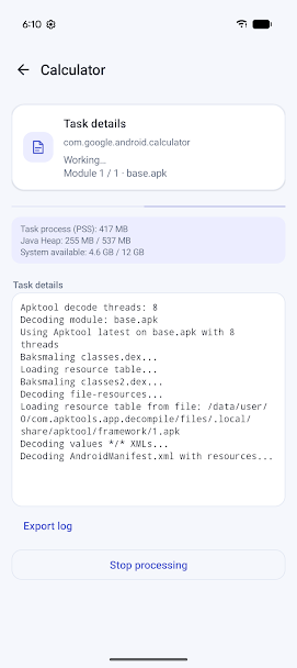 Apktool M Screenshot 4 - Apktool M In-Game Screenshot 4