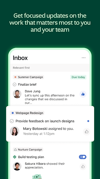 Asana: Work in one place Screenshot 3 - Asana: Work in one place In-Game Screenshot 3