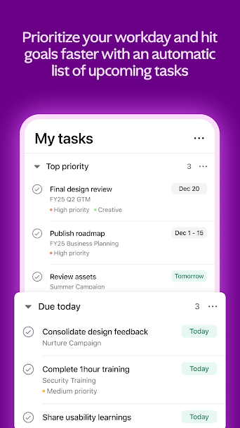 Asana: Work in one place Screenshot 4 - Asana: Work in one place In-Game Screenshot 4