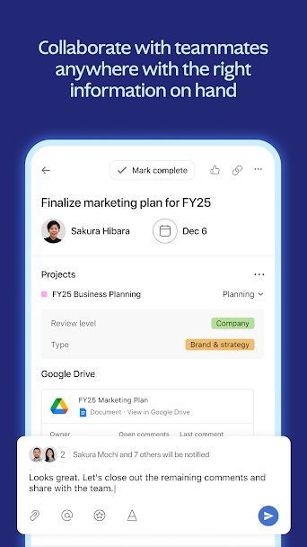 Asana: Work in one place Screenshot 5 - Asana: Work in one place In-Game Screenshot 5