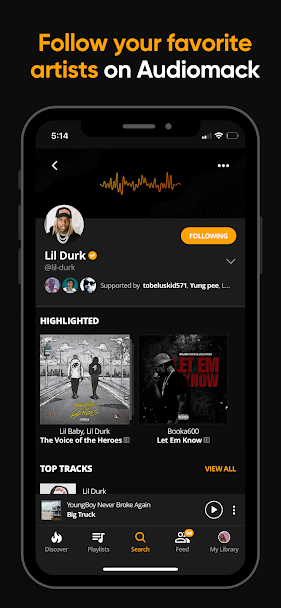 Audiomack Screenshot 5 - Audiomack In-Game Screenshot 5