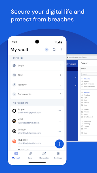 Bitwarden Password Manager Screenshot 1 - Bitwarden Password Manager In-Game Screenshot 1