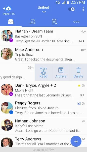 Blue Mail - Email & Calendar Screenshot 3 - Blue Mail - Email & Calendar In-Game Screenshot 3