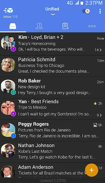 Blue Mail - Email & Calendar Screenshot 4 - Blue Mail - Email & Calendar In-Game Screenshot 4