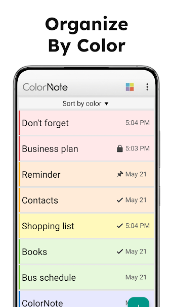 ColorNote Screenshot 1 - ColorNote In-Game Screenshot 1
