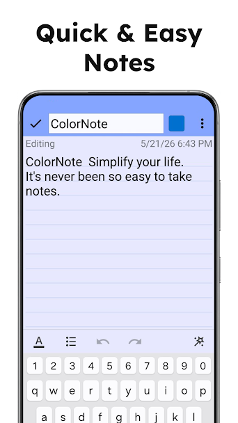 ColorNote Screenshot 3 - ColorNote In-Game Screenshot 3