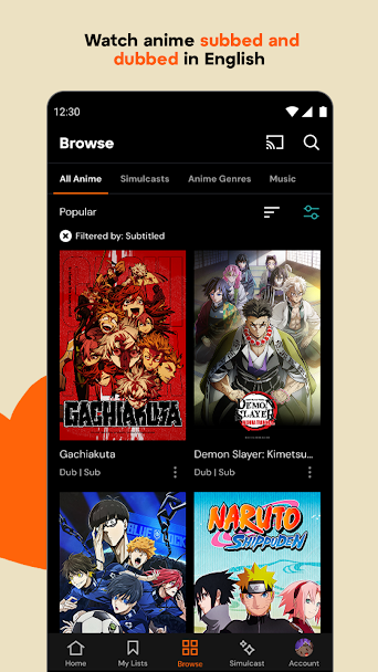 Crunchyroll Screenshot 4 - Crunchyroll In-Game Screenshot 4