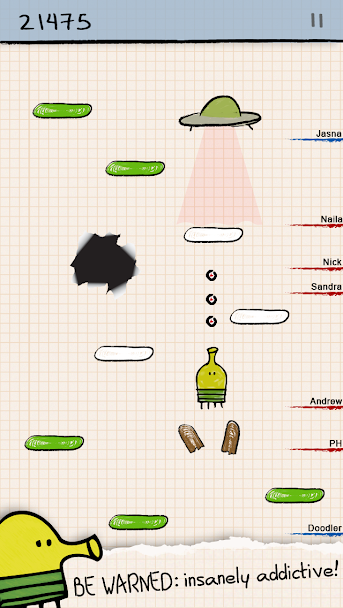 Doodle Jump Screenshot 1 - Doodle Jump In-Game Screenshot 1