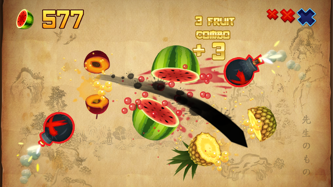Fruit Ninja Classic Screenshot 1 - Fruit Ninja Classic In-Game Screenshot 1