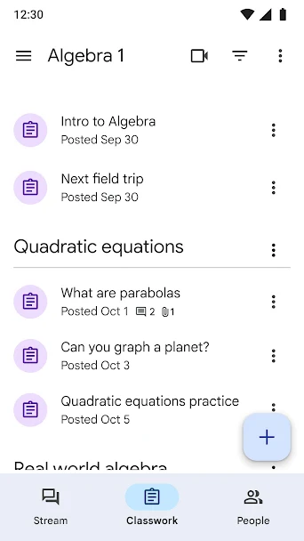 Google Classroom Screenshot 3 - Google Classroom In-Game Screenshot 3