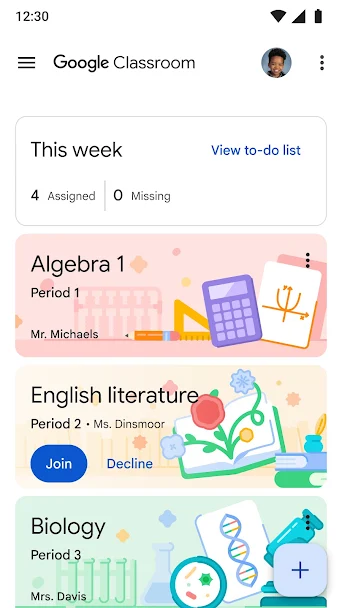Google Classroom Screenshot 5 - Google Classroom In-Game Screenshot 5
