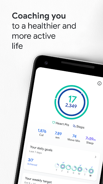 Google Fit: Activity Tracking Screenshot 1 - Google Fit: Activity Tracking In-Game Screenshot 1