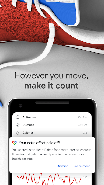 Google Fit: Activity Tracking Screenshot 3 - Google Fit: Activity Tracking In-Game Screenshot 3