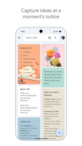 Google Keep Screenshot 1 - Google Keep In-Game Screenshot 1