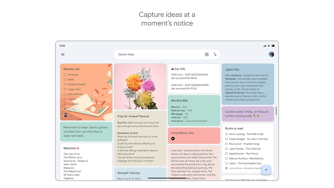 Google Keep Screenshot 5 - Google Keep In-Game Screenshot 5