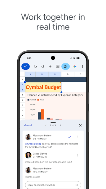 Google Sheets Screenshot 1 - Google Sheets In-Game Screenshot 1