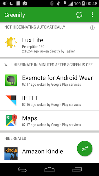 Greenify Screenshot 2 - Greenify In-Game Screenshot 2