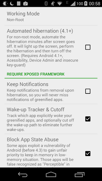 Greenify Screenshot 4 - Greenify In-Game Screenshot 4