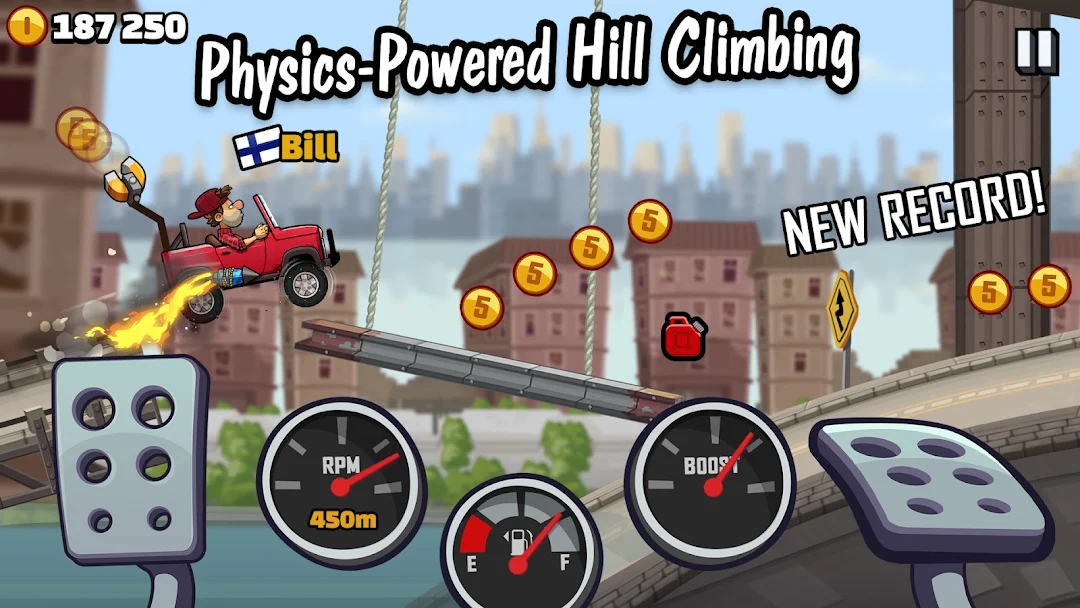 Hill Climb Racing 2 Screenshot 1 - Hill Climb Racing 2 In-Game Screenshot 1