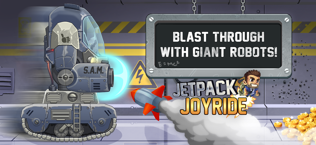 Jetpack Joyride Screenshot 1 - Jetpack Joyride In-Game Screenshot 1