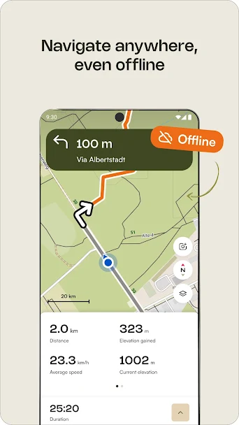 Komoot: Cycling, Hiking Trails Screenshot 3 - Komoot: Cycling, Hiking Trails In-Game Screenshot 3