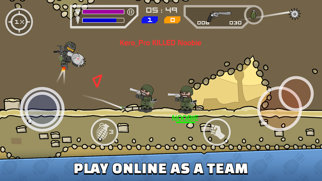 Mini Militia Screenshot 1 - Mini Militia In-Game Screenshot 1