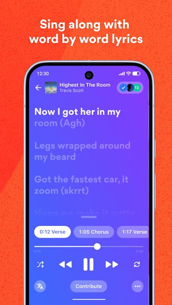 Musixmatch: lyrics finder Screenshot 5 - Musixmatch: lyrics finder In-Game Screenshot 5