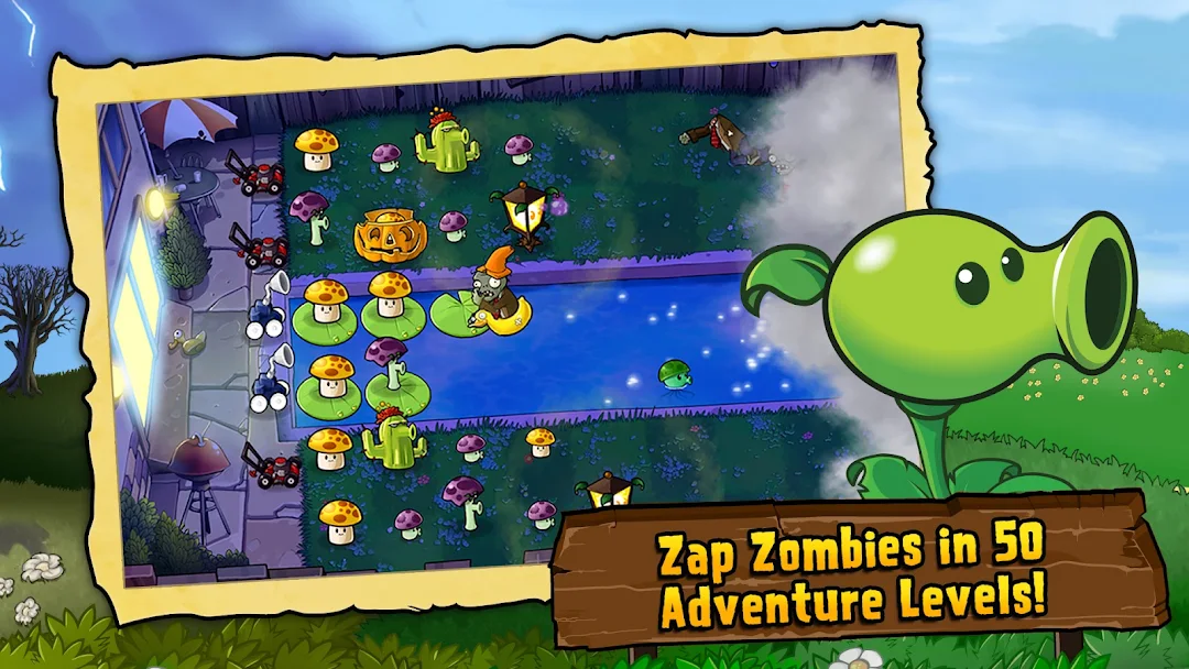 Plants vs Zombies FREE Screenshot 1 - Plants vs Zombies FREE In-Game Screenshot 1