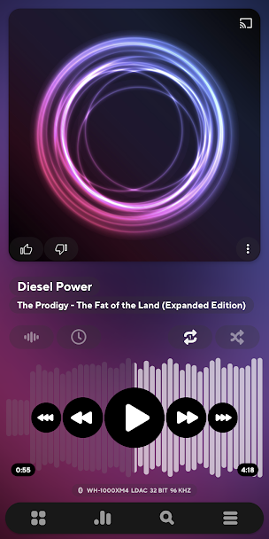 Poweramp Music Player (Trial) Screenshot 1 - Poweramp Music Player (Trial) In-Game Screenshot 1