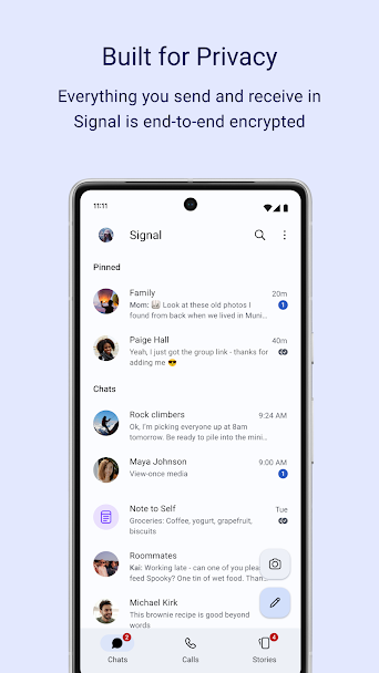Signal Private Messenger Screenshot 1 - Signal Private Messenger In-Game Screenshot 1