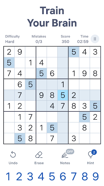 Sudoku - Classic Sudoku Puzzle Screenshot 2 - Sudoku - Classic Sudoku Puzzle In-Game Screenshot 2