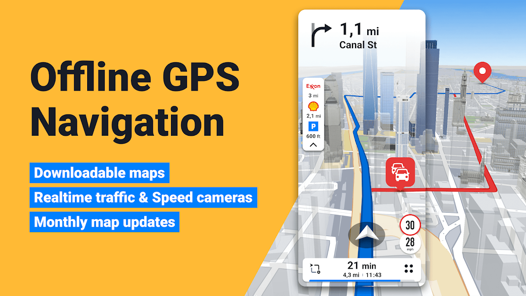 Sygic GPS Navigation & Maps Screenshot 1 - Sygic GPS Navigation & Maps In-Game Screenshot 1