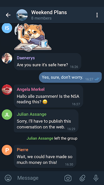 Telegram X Screenshot 2 - Telegram X In-Game Screenshot 2