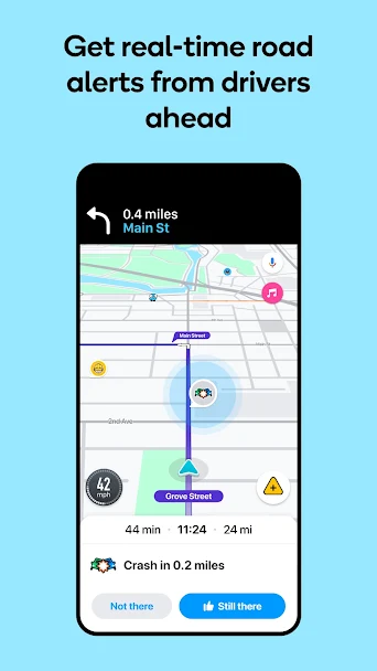 Waze Navigation & Live Traffic Screenshot 2 - Waze Navigation & Live Traffic In-Game Screenshot 2
